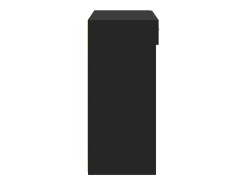 Aparador de madera de ingeniería negro 80x42,5x93 cm