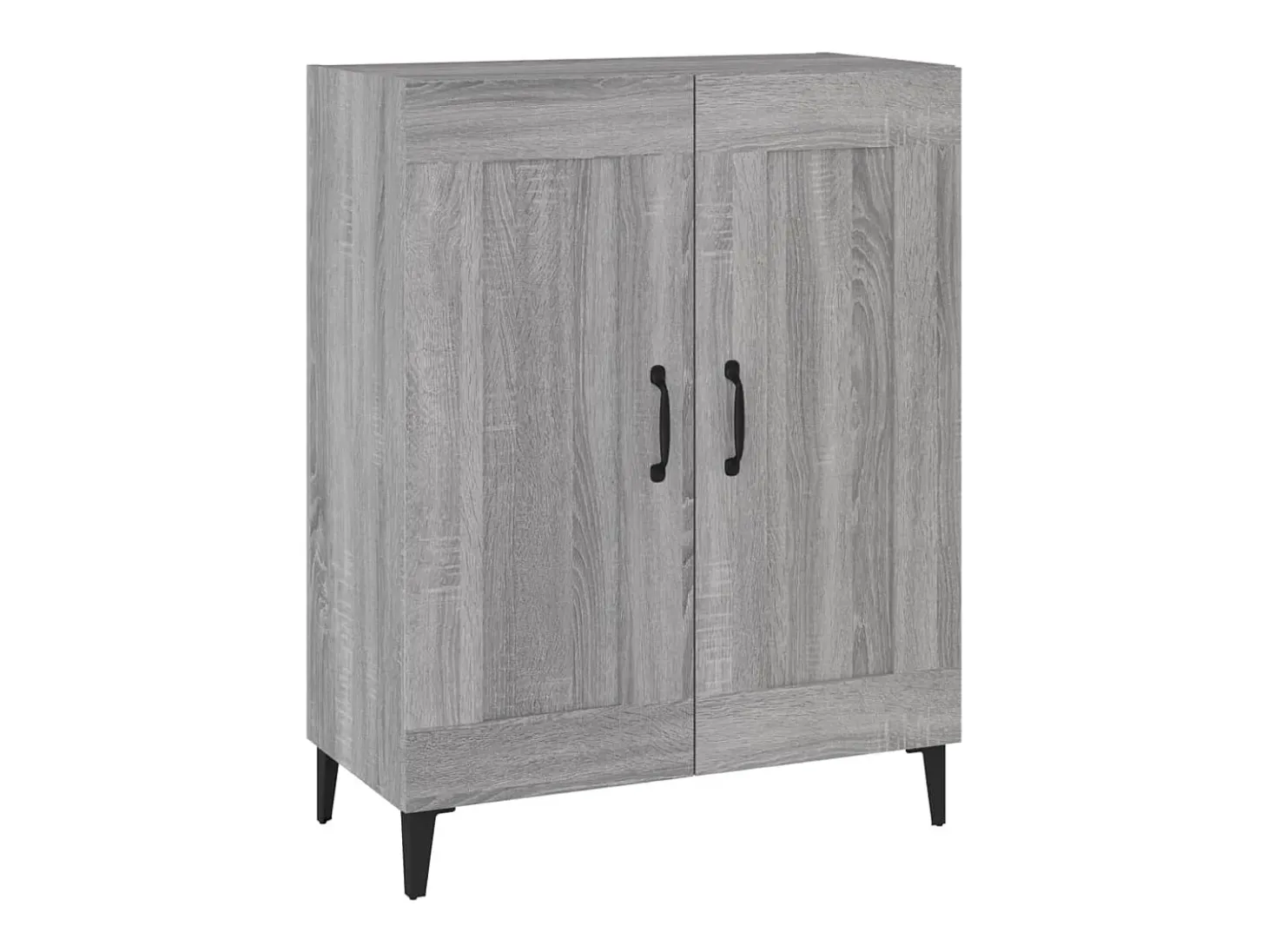 Aparador de madera de ingeniería gris Sonoma 69,5x34x90 cm