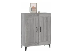 Aparador de madera de ingeniería gris Sonoma 69,5x34x90 cm