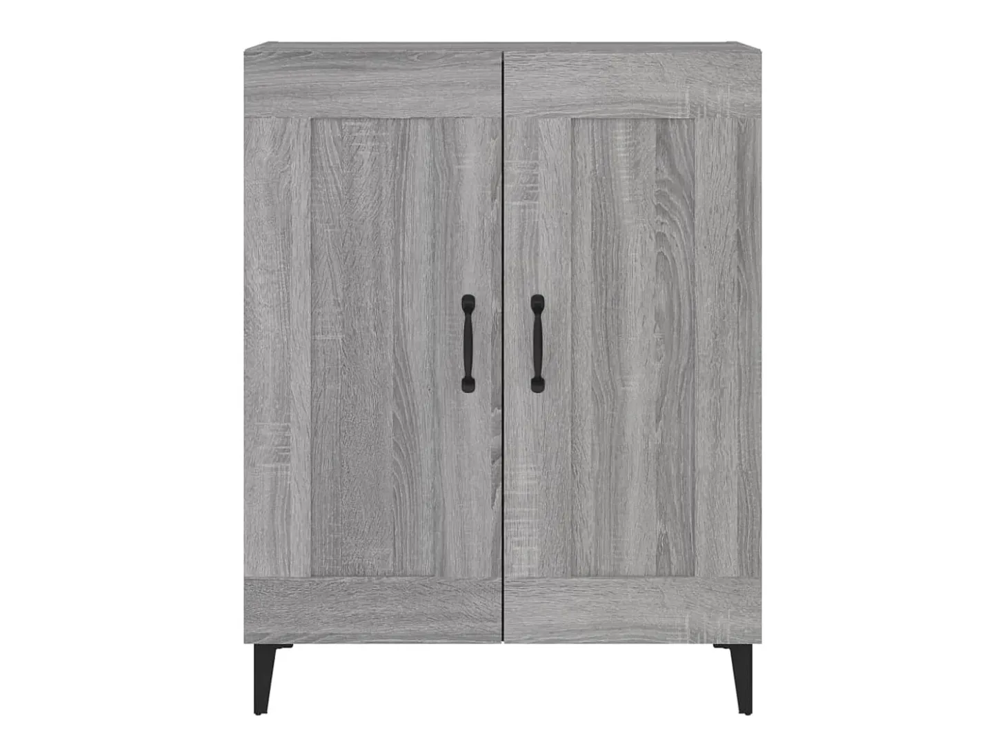 Aparador de madera de ingeniería gris Sonoma 69,5x34x90 cm
