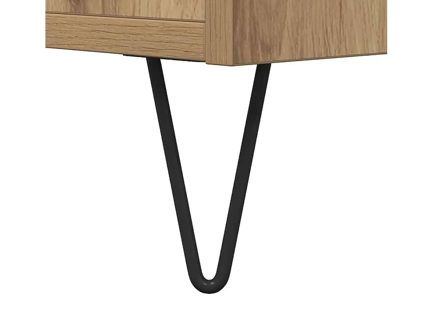 Aparador de madera de ingeniería roble artisan 69,5x34x90 cm