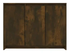 Aparador de madera de ingeniería roble ahumado 102x33x75 cm