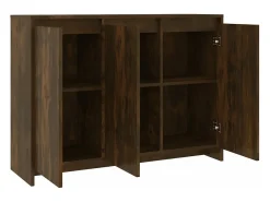 Aparador de madera de ingeniería roble ahumado 102x33x75 cm