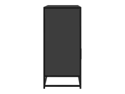 Aparador de madera de ingeniería negro 100x35x76 cm