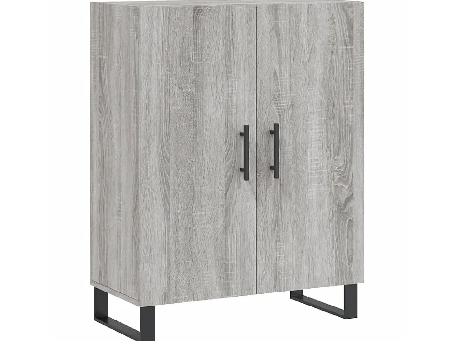Aparador de madera de ingeniería gris Sonoma 69,5x34x90 cm ES62519