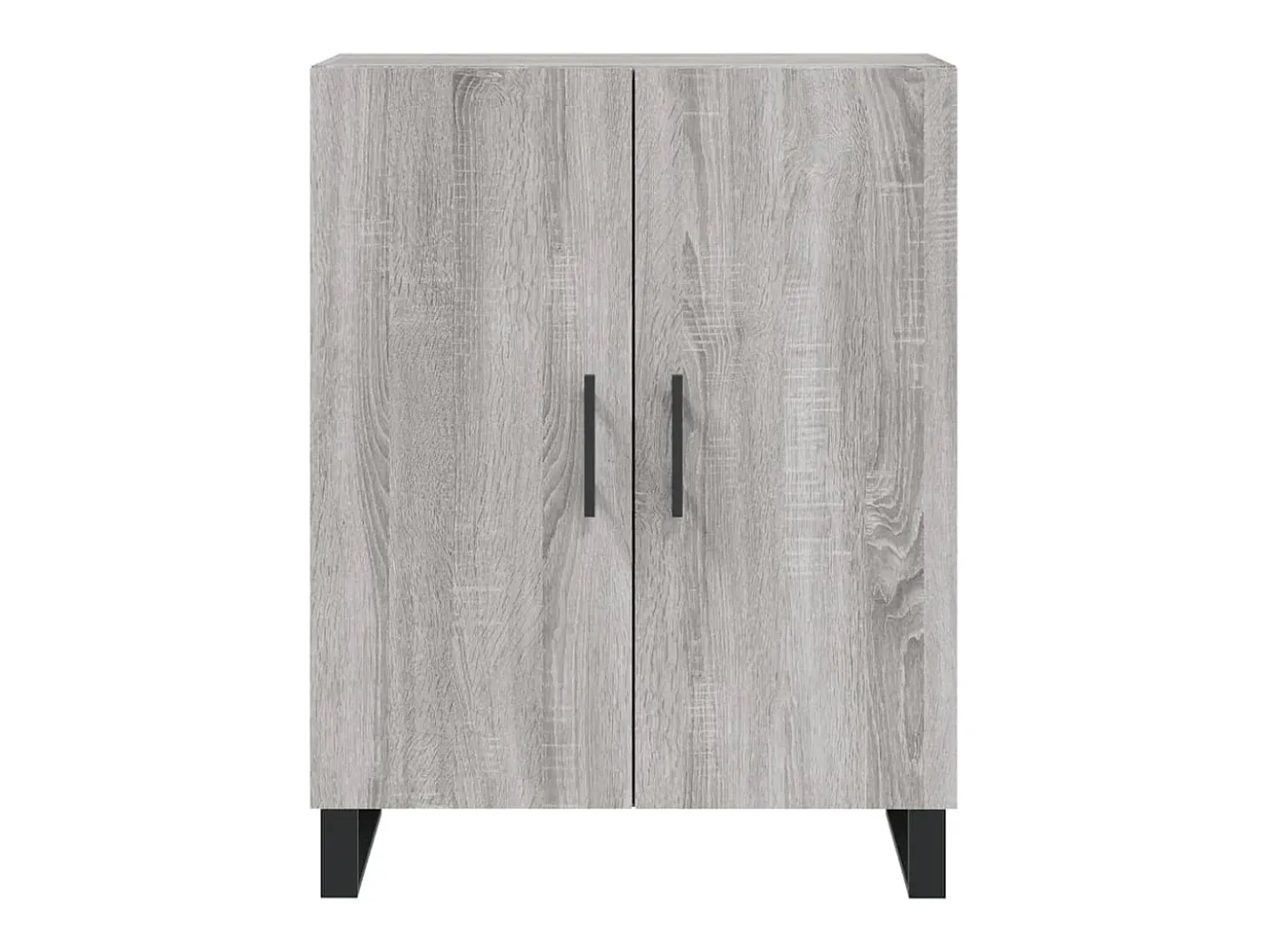 Aparador de madera de ingeniería gris Sonoma 69,5x34x90 cm ES62519