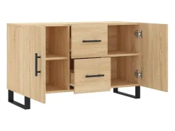 Aparador de madera de ingeniería roble Sonoma 100x36x60 cm