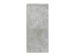 Aparador de madera de ingeniería gris hormigón 29,5x34x76 cm