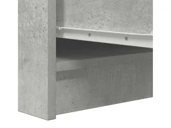 Aparador de madera de ingeniería gris hormigón 29,5x34x76 cm