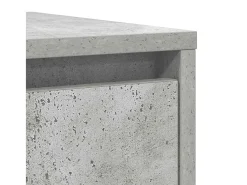 Aparador de madera de ingeniería gris hormigón 29,5x34x76 cm