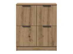 Aparador de madera de ingeniería roble artisan 60x30x70 cm