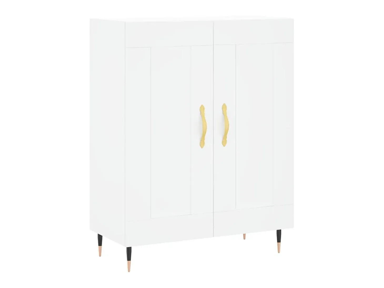 Aparador de madera de ingeniería blanco 69,5x34x90 cm