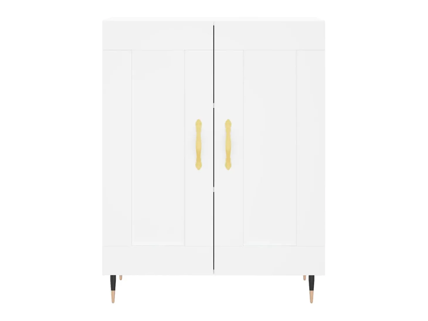 Aparador de madera de ingeniería blanco 69,5x34x90 cm