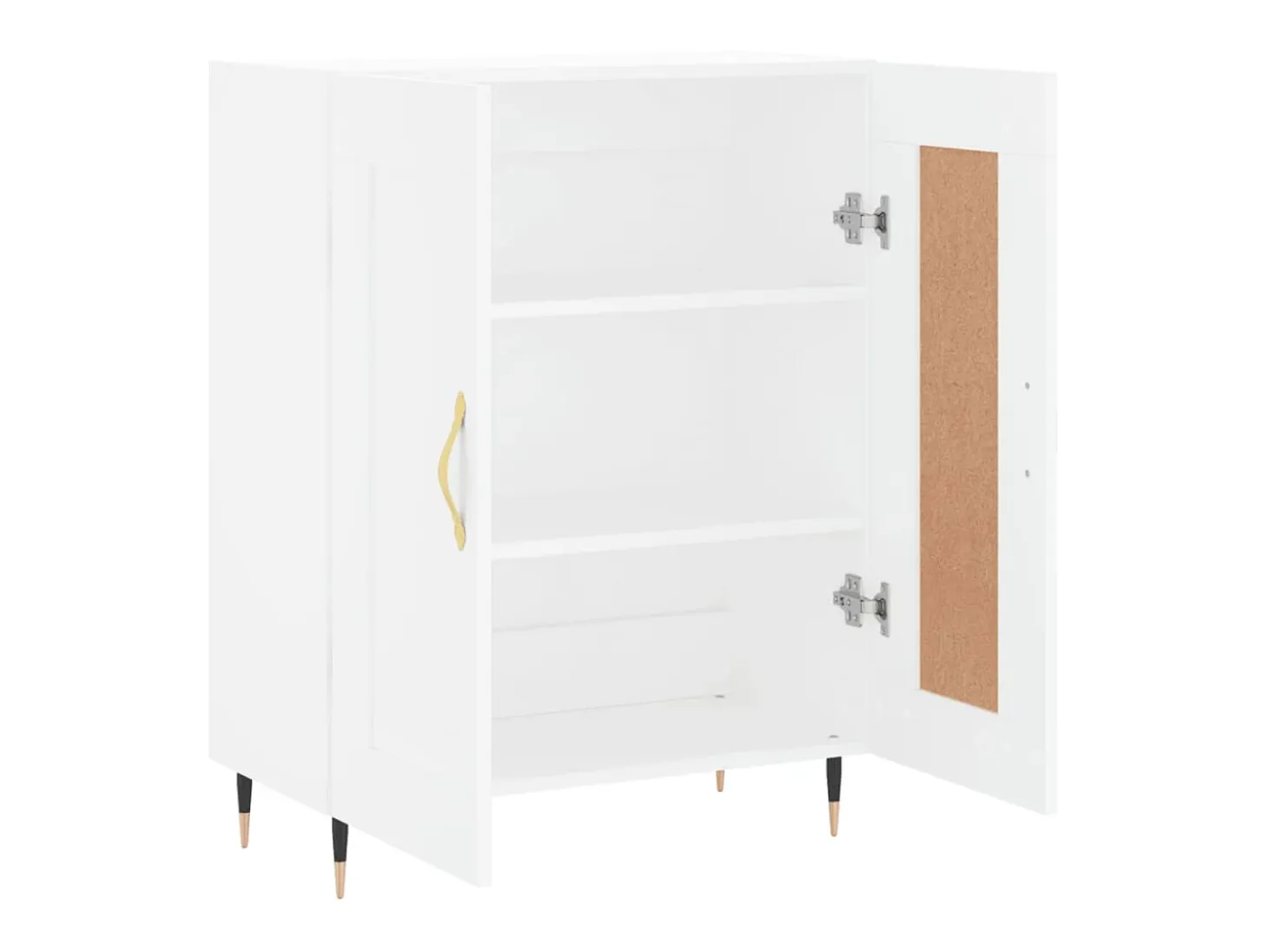 Aparador de madera de ingeniería blanco 69,5x34x90 cm