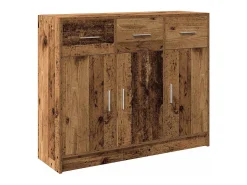 Aparador de madera de ingeniería envejecida 91x28x75 cm
