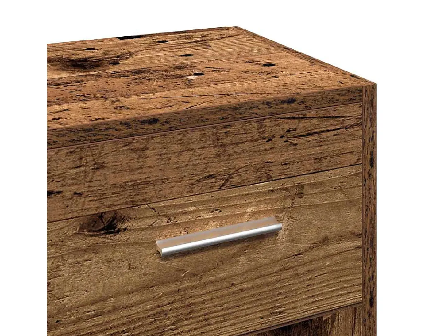 Aparador de madera de ingeniería envejecida 91x28x75 cm
