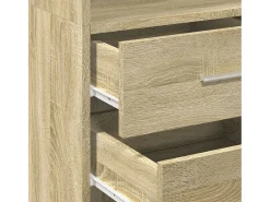 Aparador de madera de ingeniería roble Sonoma 40x42,5x185 cm