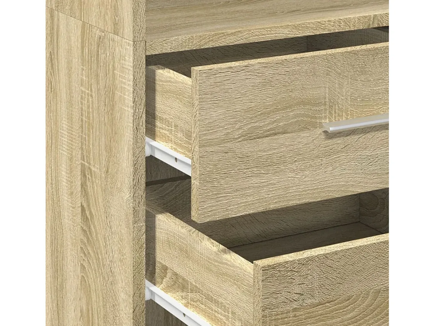 Aparador de madera de ingeniería roble Sonoma 40x42,5x185 cm