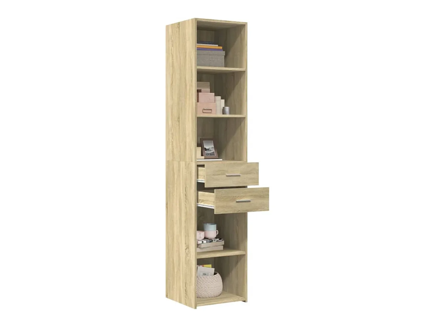 Aparador de madera de ingeniería roble Sonoma 40x42,5x185 cm