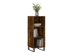 Aparador de madera de ingeniería roble ahumado 34,5x32,5x90 cm ES26867