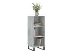Aparador de madera de ingeniería gris hormigón 34,5x32,5x90 cm ES29990