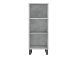 Aparador de madera de ingeniería gris hormigón 34,5x32,5x90 cm ES29990