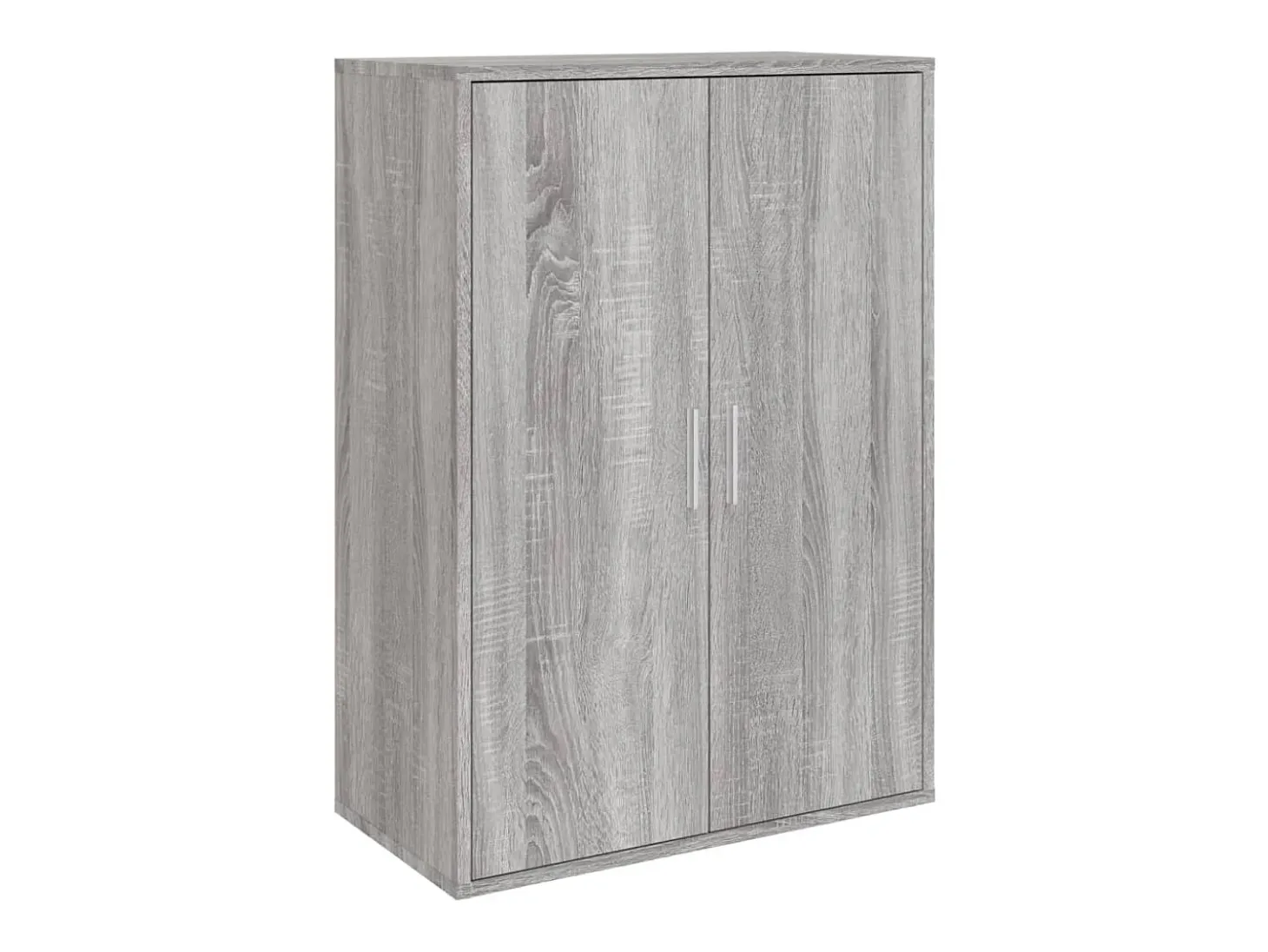 Aparador de madera de ingeniería gris Sonoma 60x31x84 cm ES632491