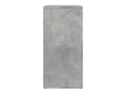 Aparador de madera de ingeniería gris hormigón 79x38x80 cm