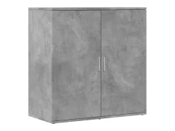 Aparador de madera de ingeniería gris hormigón 79x38x80 cm