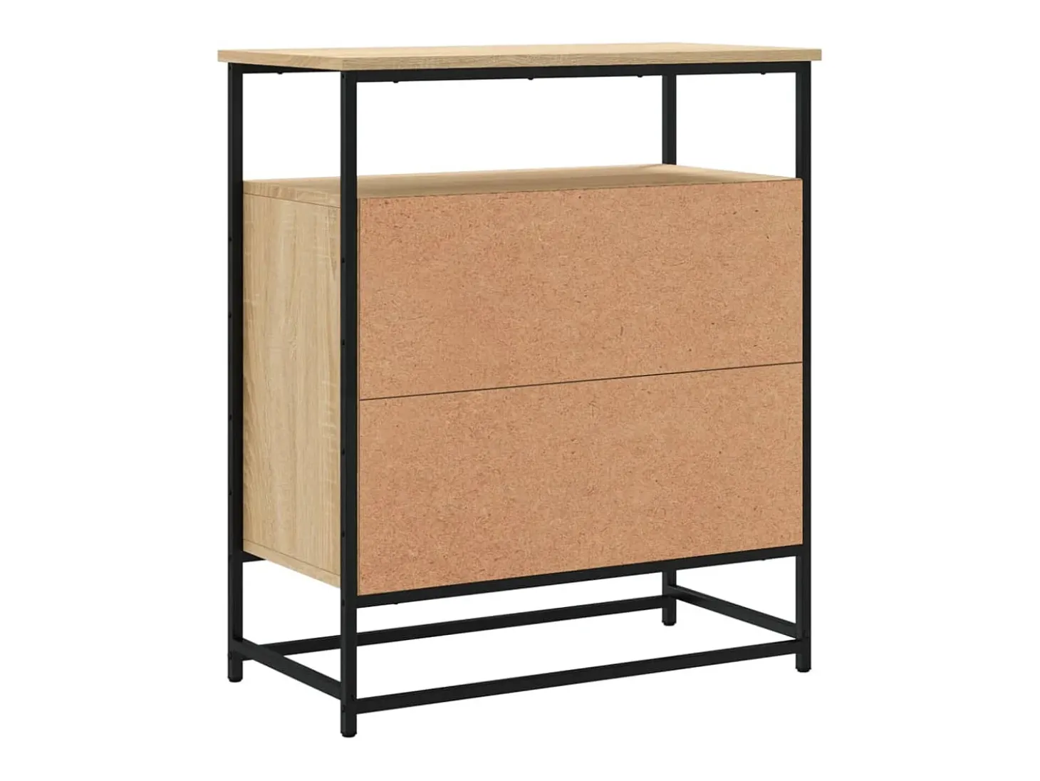 Aparador de madera de ingeniería roble Sonoma 69x35x80 cm