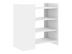 Aparador de madera de ingeniería blanco 73,5x35x75 cm