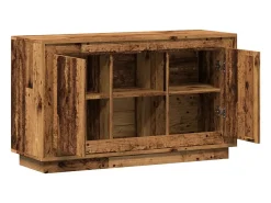 Aparador de madera de ingeniería envejecida 102x35x60 cm