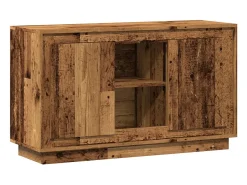 Aparador de madera de ingeniería envejecida 102x35x60 cm