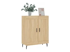 Aparador de madera de ingeniería roble Sonoma 69,5x34x90 cm