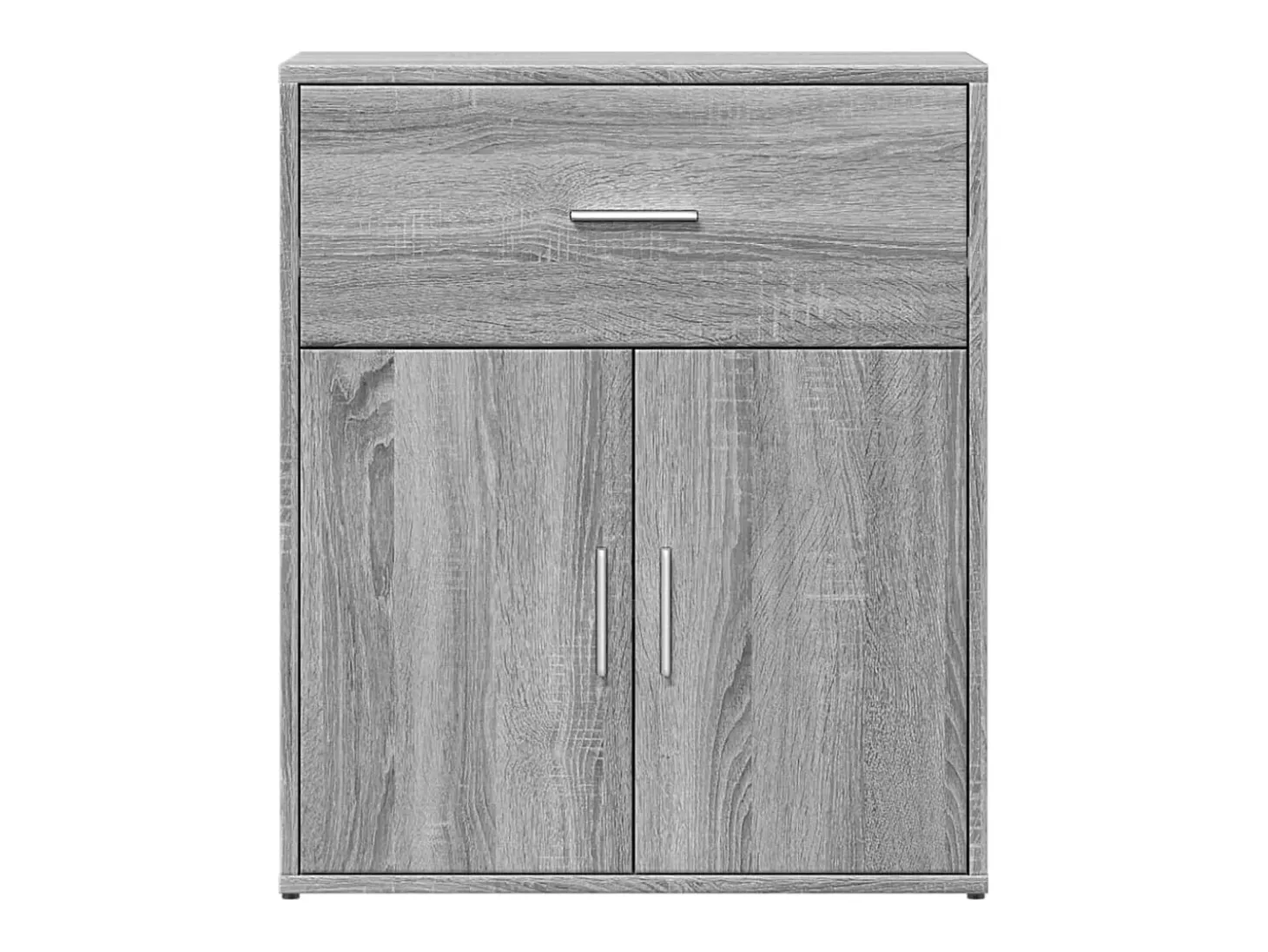 Aparador de madera de ingeniería 2 uds gris Sonoma 60x31x70 cm