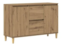 Aparador de madera de ingeniería roble artisan 102x35x70 cm