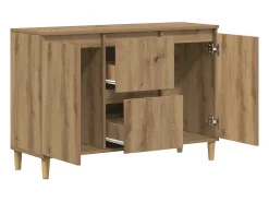 Aparador de madera de ingeniería roble artisan 102x35x70 cm