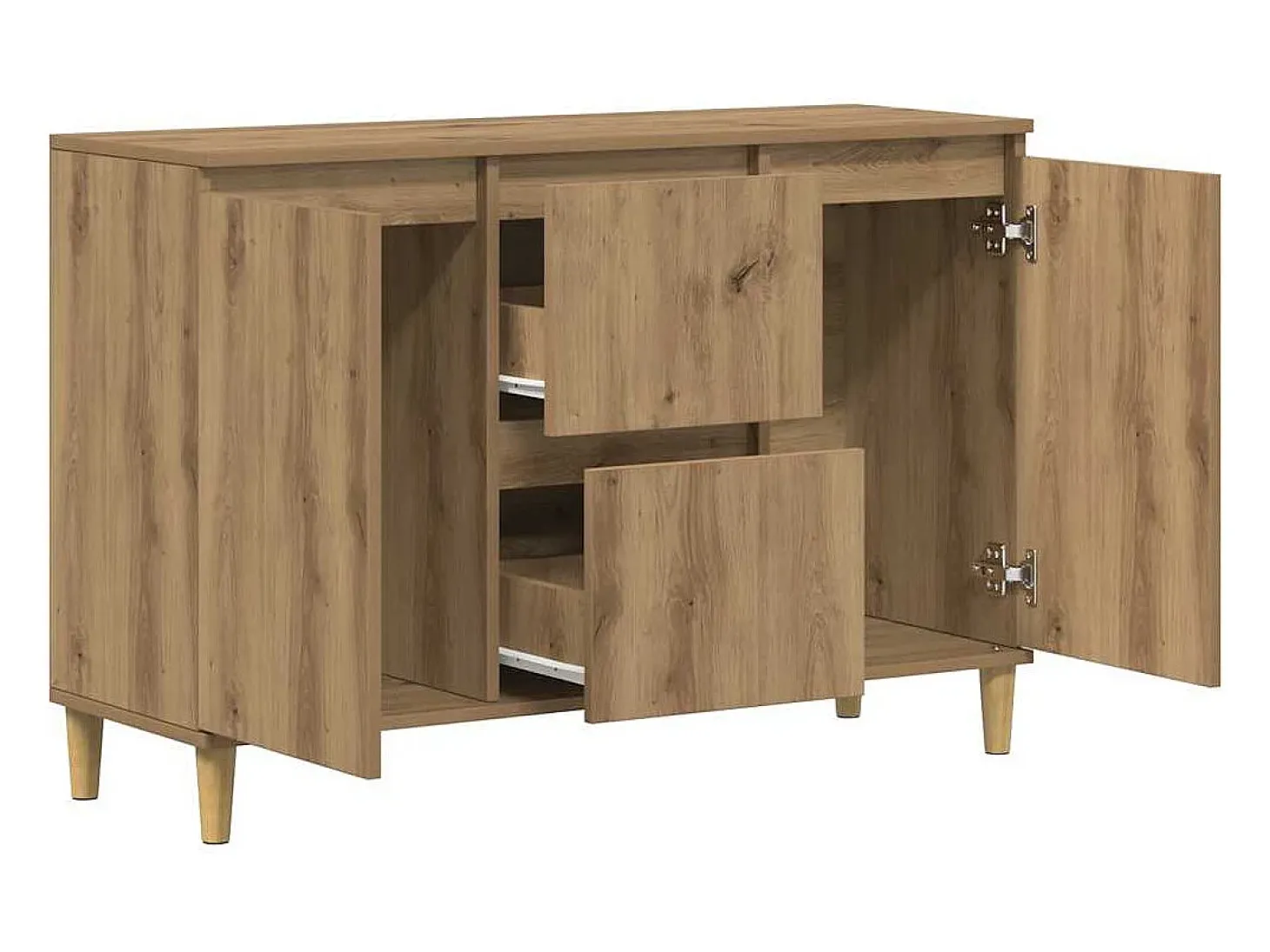 Aparador de madera de ingeniería roble artisan 102x35x70 cm