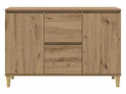 Aparador de madera de ingeniería roble artisan 102x35x70 cm