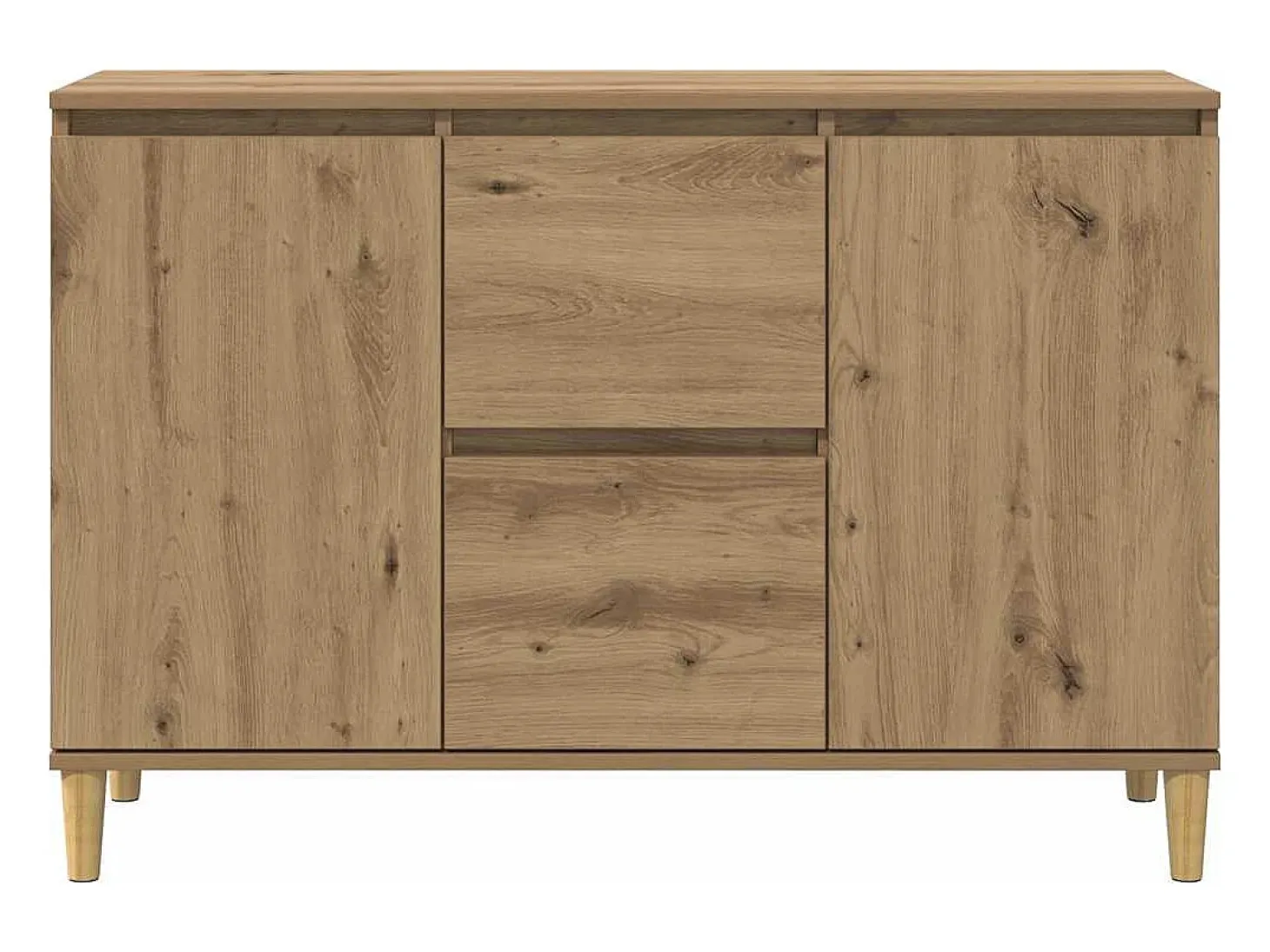 Aparador de madera de ingeniería roble artisan 102x35x70 cm