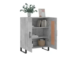 Aparador de madera de ingeniería gris hormigón 69,5x34x90 cm ES96920