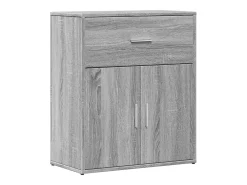 Aparador de madera de ingeniería gris Sonoma 60x31x70 cm ES816030