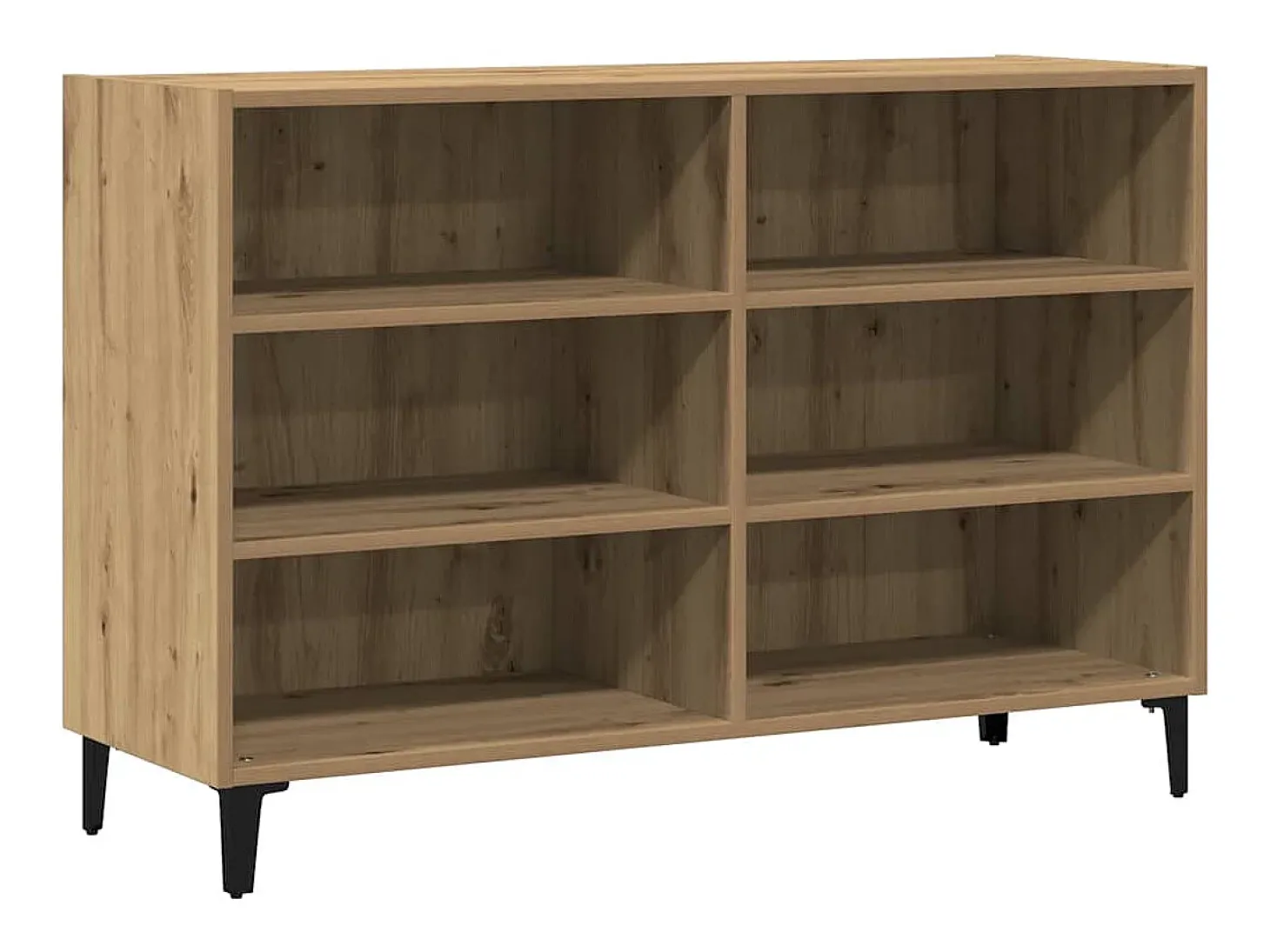 Aparador de madera de ingeniería roble artisan 103,5x35x70 cm