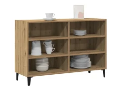 Aparador de madera de ingeniería roble artisan 103,5x35x70 cm