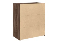 Aparador de madera de ingeniería marrón roble 80x42,5x93 cm