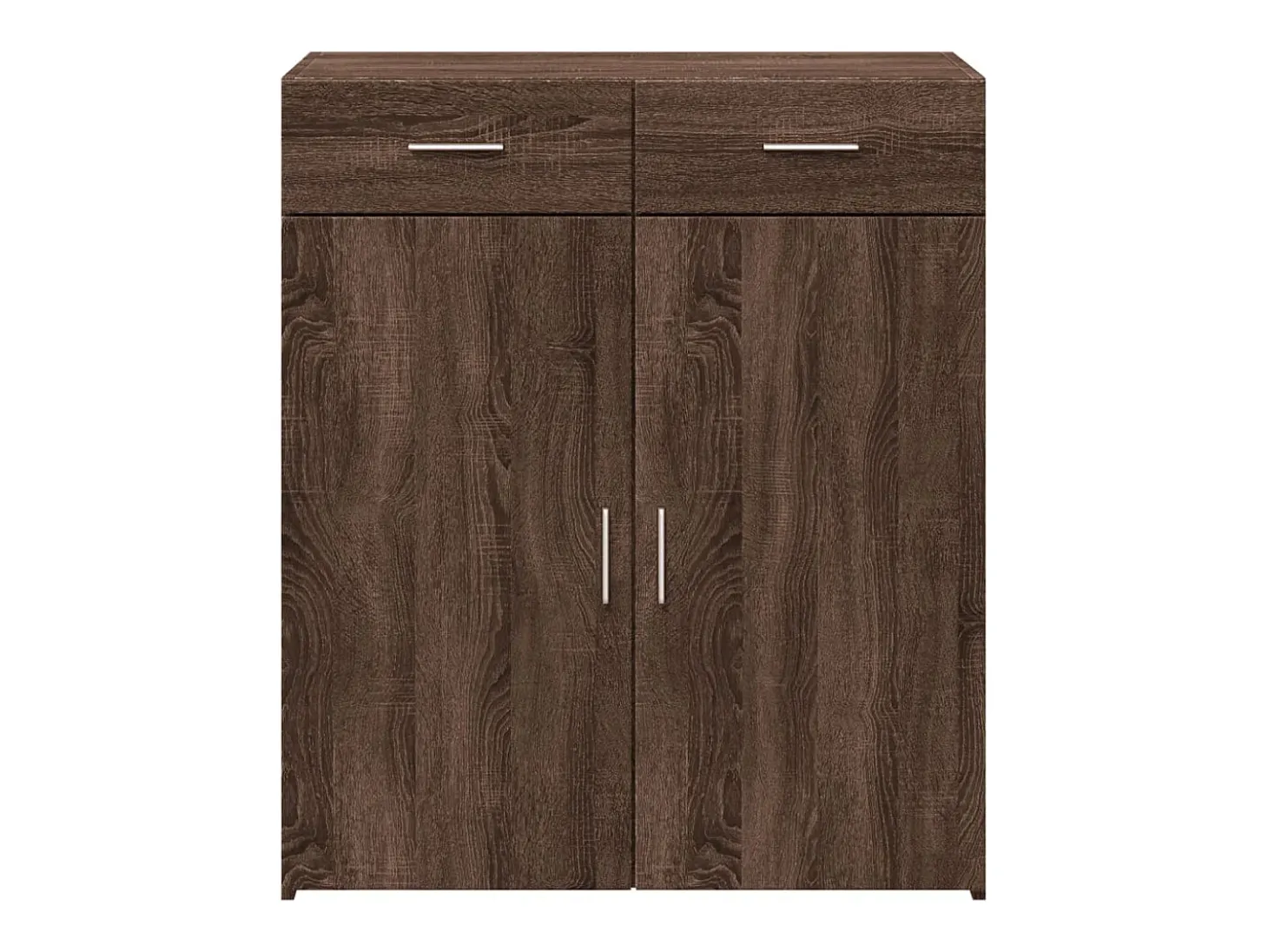 Aparador de madera de ingeniería marrón roble 80x42,5x93 cm