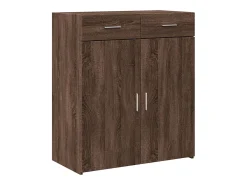 Aparador de madera de ingeniería marrón roble 80x42,5x93 cm