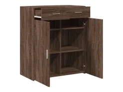 Aparador de madera de ingeniería marrón roble 80x42,5x93 cm