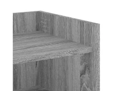 Aparador de madera de ingeniería gris Sonoma 73,5x35x75 cm