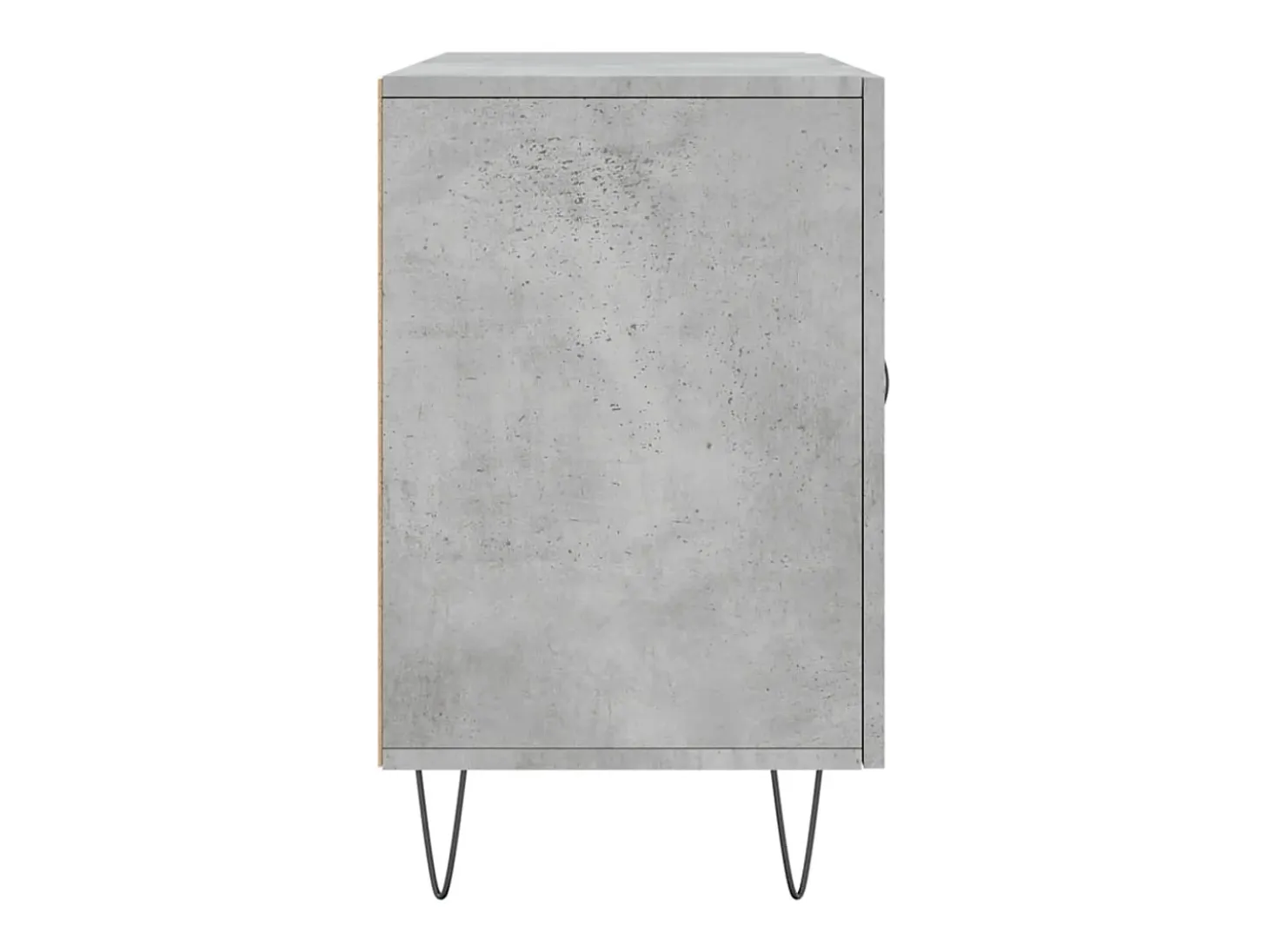 Aparador de madera de ingeniería gris hormigón 100x36x60 cm